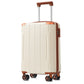 Brown & White 6-Piece Expandable Hardshell Luggage Set