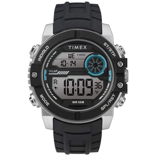 Relógio Timex Digital Sphere com pulseira de silicone digital de 45 mm