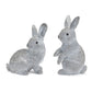Stone garden bunny figurine (set of 2)
