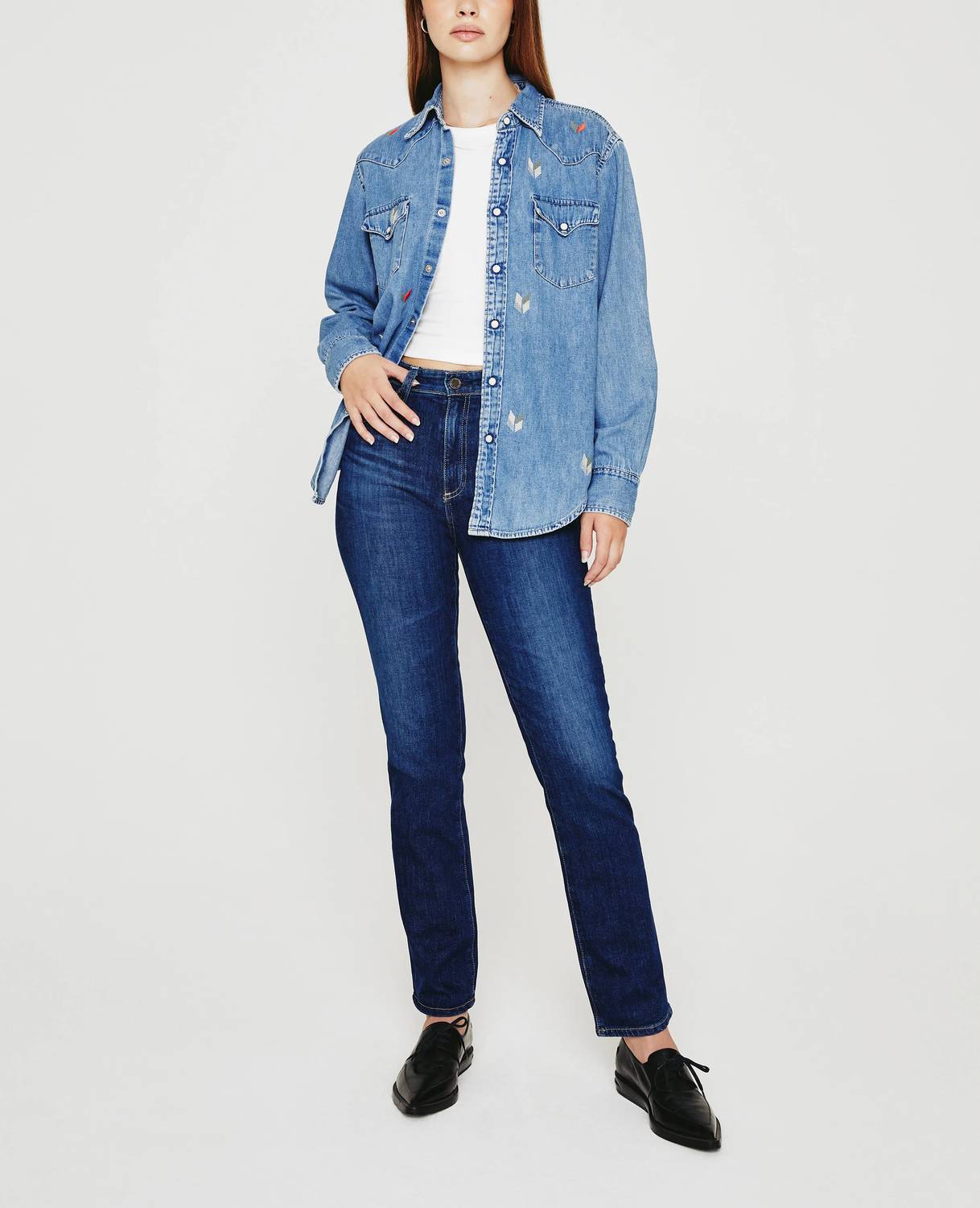 Ag Jeans - Saige Mid-rise Straight Jean