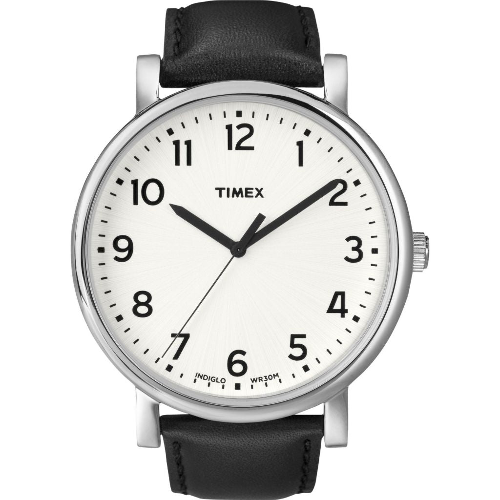 Relógio Timex 42mm Trend Quartz com pulseira de couro