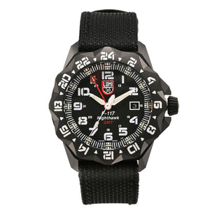 Luminox 44mm F-117 Nighthawk Pilot Swiss Made Quartz GMT Watch