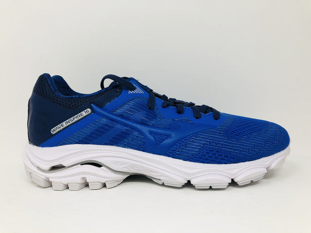 Tênis de corrida Mizuno Wave Inspire 16 para estrada, feminino, azul brilhante, tamanho 12 B(M) EUA