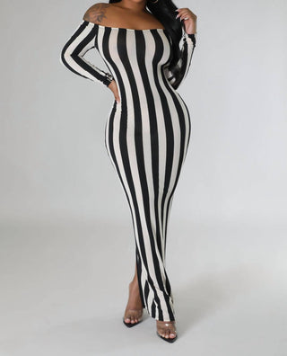 Good Time Usa - Vestido longo justo