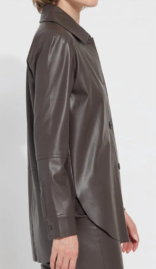 Lysse - Sobrecamisa de couro vegano Amara feminina