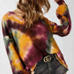 Bibi - Tie Dye Waffle Knit Top