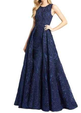 Mac Duggal - Vestido de baile com glitter evasê