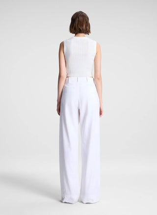 A.L.C. - Lottie Cropped Cotton Knit Top