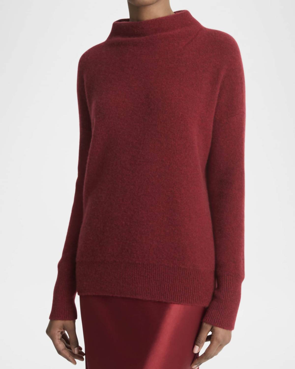 Vince - Boiled Funnel Neck Pullover