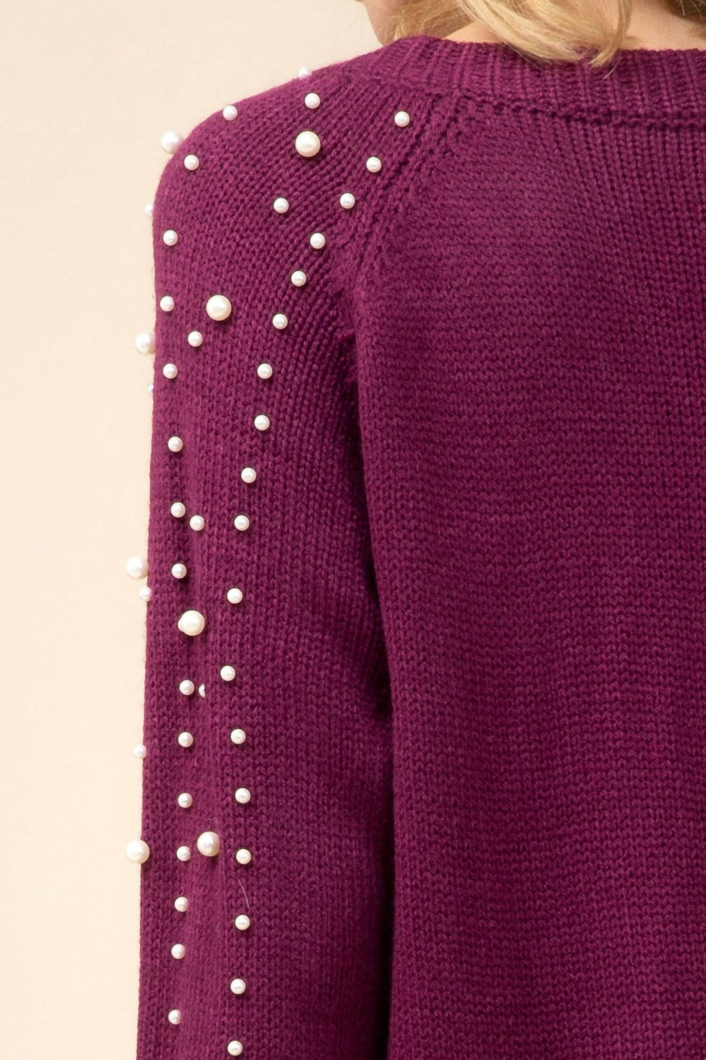 Entro - Pearl Embellished Sweater