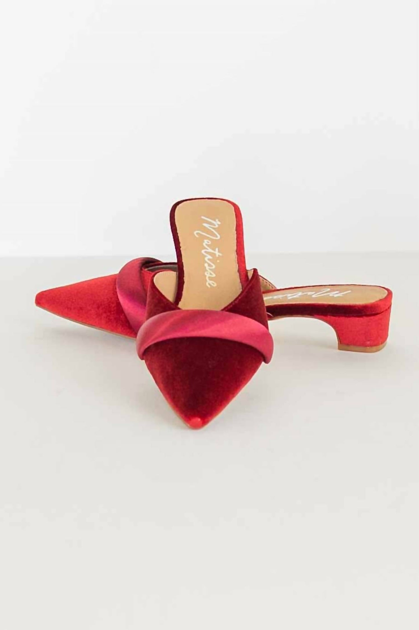 Matisse - Women's Kellan Kitten Heel Slip On Pointed Toe Mules
