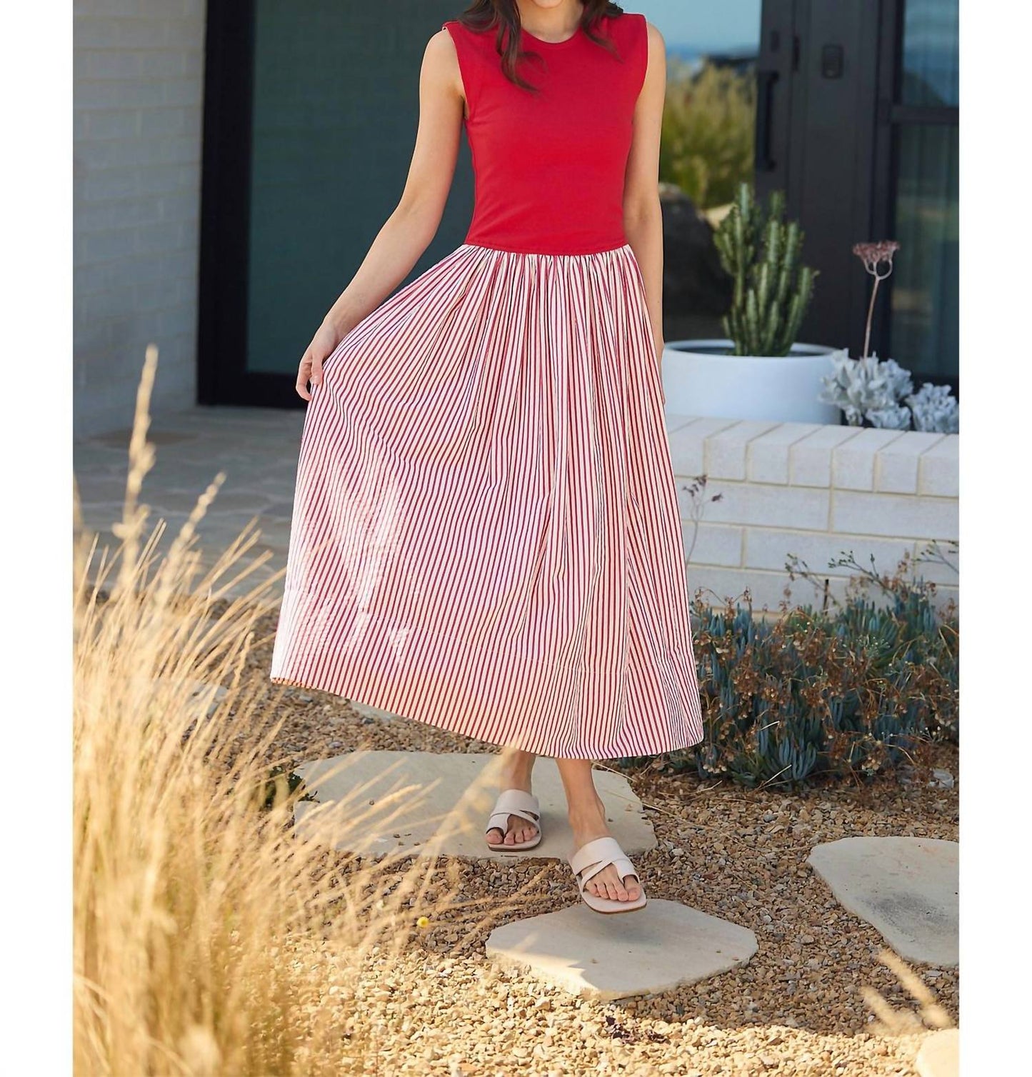 Brave + True - Daphne Stripe Maxi Dress
