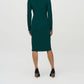 Joseph Ribkoff - Ruched Faux Wrap Dress