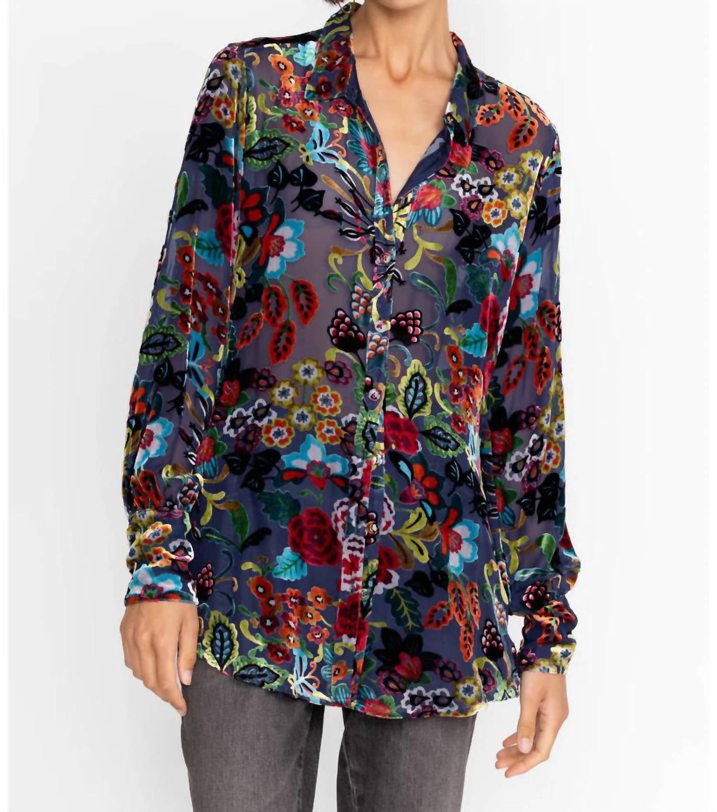 Johnny Was - Minto Burnout Yrene Blouse