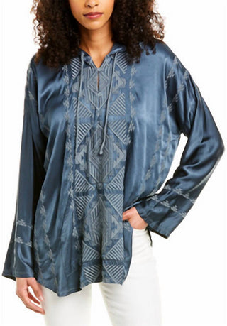 Johnny Was - Moletom Rennes Satin Hoodie