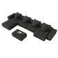 Modern Oversized DIY Combination Modular Sectional Sofa With Pillows