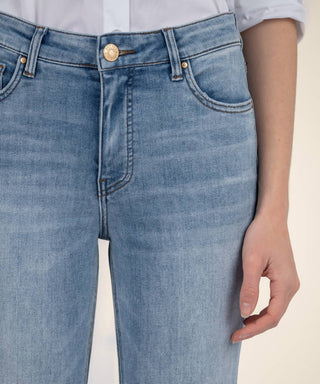 Kut From The Kloth - Calça Jeans Flare Kelsey de Cintura Alta e Tornozelo