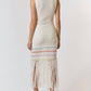 Lalavon - Striped Knit Maxi Dress