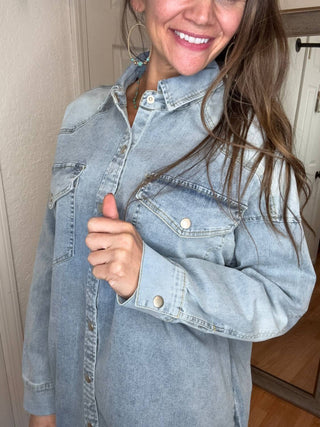 Anniewear - Darla Button Down Shirt Dress