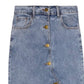 Recollection Brand - Women's Button Front Stretch Denim Midi Skirt