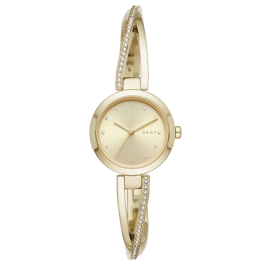 Relógio feminino DKNY Crosswalk com pulseira de cristal de quartzo