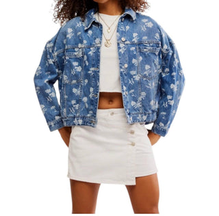 Free People - Jaqueta jeans Opal Swing