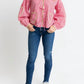Karlie - Vintage Check Ric Rac Heart Tie Top