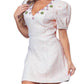 A.Peach - Diana Jewel Neck Mini Jacquard Dress