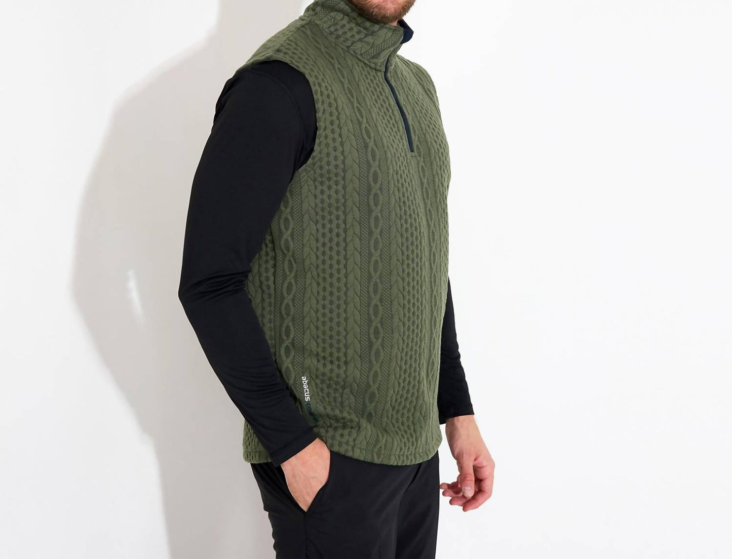 Abacus Sportswear Us - Woburn Mock Neck Half Zip Vest