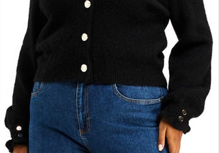 Cardigan preto Estelle Sofia, tamanho 1X - Nordstrom