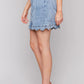 Charlie B - Scalloped Edge Denim Skort