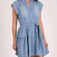 Elan - Denim Button Down Dress