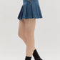 Entro - Denim Pleated Skirt