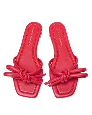 Loeffler Randall - Sandália Rasa Hadley de Couro com Laço para Mulher