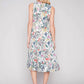 Charlie B - Printed Ruffle Neck Boho Midi Dress
