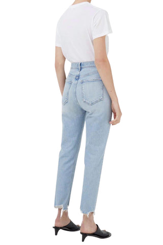 Agolde - Riley High Rise Crop Straight Jeans