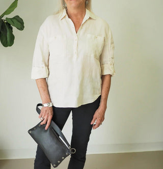 Camisa Lysse - Rose Utility Manga Três Quartos