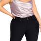 Calça jeans skinny Asha da City Chic para mulheres, preta, tamanho 14W
