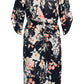 Vestido justo floral seduction feminino City Chic, preto, tamanho X-S