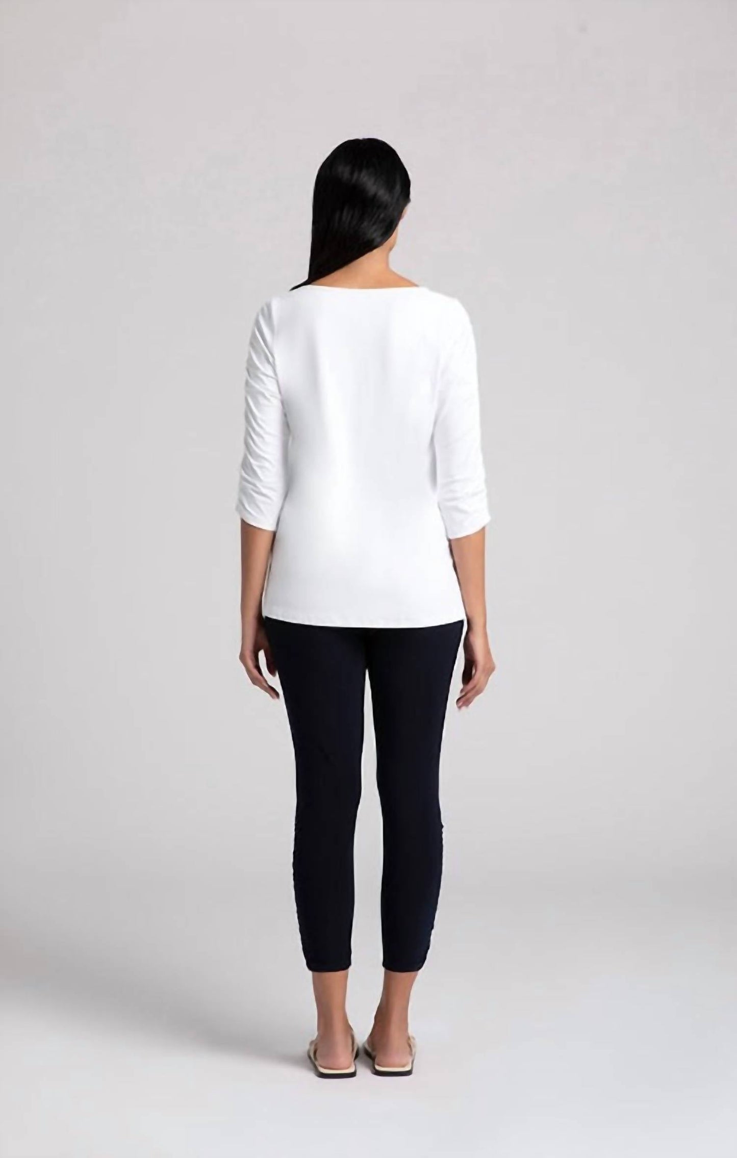 Sympli - Revelry With Rushed Sleeve Top