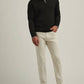 Peter Millar - Autumn Crest Suede Trim Quarter-zip Sweater