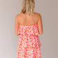 En Creme - Briella Ruffled Floral Mini Dress