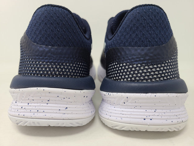 Tênis de vôlei feminino Under Armour Block City, azul-marinho/branco, tamanho 5 B(M) EUA