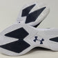 Tênis de vôlei feminino Under Armour Block City, azul-marinho/branco, tamanho 5 B(M) EUA
