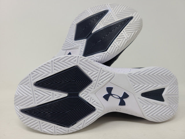 Tênis de vôlei feminino Under Armour Block City, azul-marinho/branco, tamanho 5 B(M) EUA