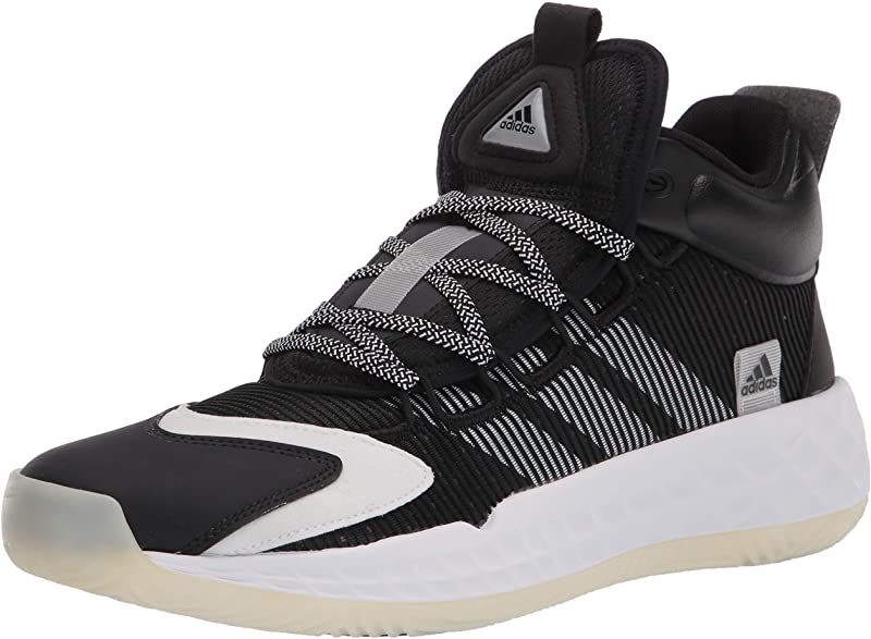 Tênis de basquete masculino Adidas Coll3Ctiv3 2020 Mid, preto/branco, tamanho 4,5 D(M) EUA