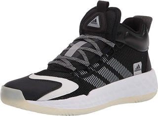 Tênis de basquete masculino Adidas Coll3Ctiv3 2020 Mid, preto/branco, tamanho 4,5 D(M) EUA