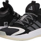 Tênis de basquete masculino Adidas Coll3Ctiv3 2020 Mid, preto/branco, tamanho 4,5 D(M) EUA
