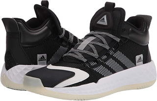 Tênis de basquete masculino Adidas Coll3Ctiv3 2020 Mid, preto/branco, tamanho 4,5 D(M) EUA