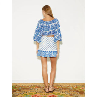 Boteh - Petale Off Shoulder Crop Top